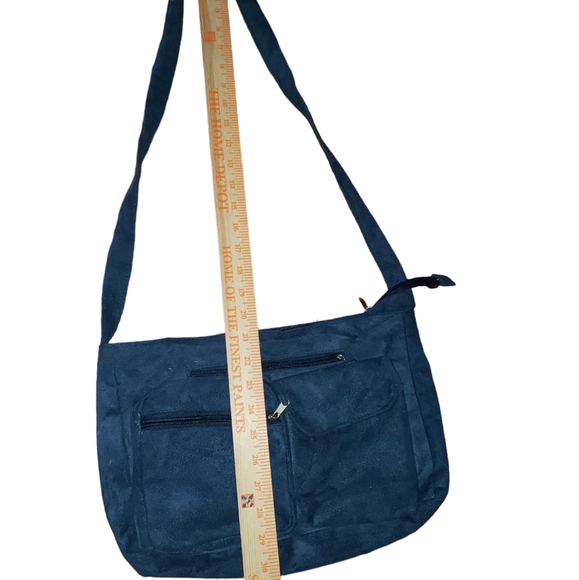 2 Blue/Black Crossbody Bag Same Measurements Just Different Colors - Picture 2 of 4